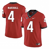 Georgia Bulldogs 4 Keith Marshall Red Nike College Football Jersey Dzhi,baseball caps,new era cap wholesale,wholesale hats